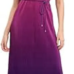 fablestreet Ombre Pleated Dress - Pink and Purple image 1