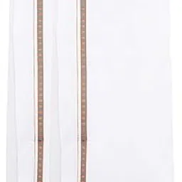 Ramraj Pack of 2 Men Cotton Solid Fancy Jari Border Single Dhoti-image-97