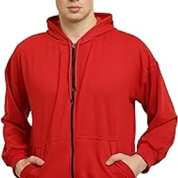 Elegance Fleece Mens Zipper Oversized Fit Pocket Hoodie || Small to 10xl || (11 Colours)-picture-28