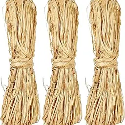 Creatrill Natural Raffia Paper Ribbon, 3 x 40g, Perfect for Florist Bouquets, Weaving, Decoration, Christmas, Gift Wrap-image-31
