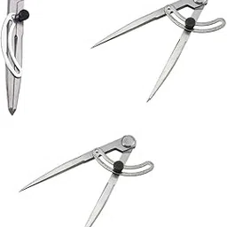 Merishopp 3Pcs Leather Craft Rotation Tool Wing Divider Spacing Compasses Edge Creaser-picture-31