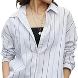 Women's Polycotton Oversized Fit Shirt Solid Oversized for Casual Wear | Spread Collar | Long Sleeve | Button Closure | Crafted with Comfort Fit for Everyday Wear-image-30