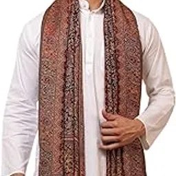 ravaiyaa - attitude is everything Men Jamawar Design Stylish Shawl, Warm and Soft Winter Shawl, Kashmiri Wool Shawl Wraps, Faux Pashmina (80L x 40W Inch)-picture-28