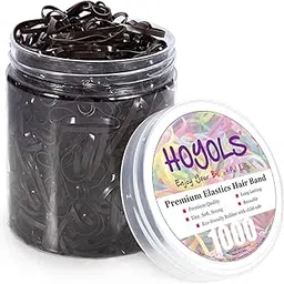 HOYOLS Small Hair Ties Elastic Rubber Bands Ponytail Holder Polyband for Kids Women Girl No Damage TPR-picture-43
