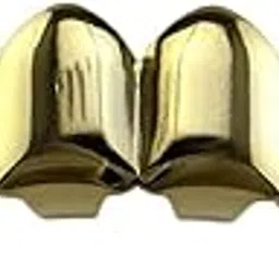 18K Hip-Hop Top/Bottom Mouth Teeth Grills Unisex Golden - Top Grills-image-2