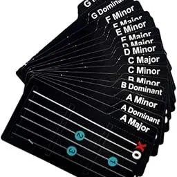 STYLEHEAVEN 15Pcs Guitar Learn Cards Accessories Easy Read Training Aid for Starter Gift-picture-34