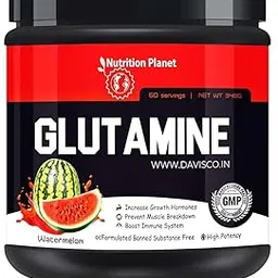 Nutrition Planet Glutamine for Pre/Post Workout Recovery (Watermelon - 348g, 60 Servings)-picture-26