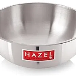 HAZEL 4 mm Aluminium Kadhai Kadai Karahi | Vessels for Cooking Deep Frying Kadai, 2300 ML-picture-27
