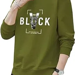lilbits Cotton Blend Round Neck T-Shirt for Men | Full Sleeve Regular Fit Typography Printed T-Shirt-picture-50