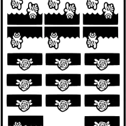 Temporary Tattoowala Stylish Finger Mehndi Stencil Sticker for Quick Party Ready Look-picture-49