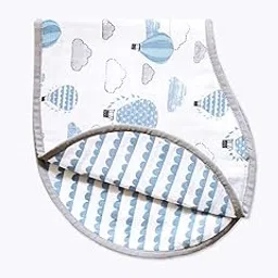 100% Organic Ultrasoft Terry and Bamboo Burping Cloth & Bib for Newborn Baby-Soft Large Burp Cloth-Reusable Burp Bib for Toddlers- Absorbent & Soft Bibs for Teething Babies, (1 x Burp Cloth)-image-53