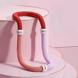 MERISHOPP Fitness Hoop Portable Outdoor Sports Folding Equipment for Adults Travel Gym Pink | Sports Equipment | Outdoor Sports Gear | Exercise Gear-image-50