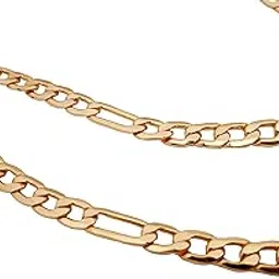 royal covering 1 Gram Gold Plated Figaro Chain For Men and Boys Inspired by the Cricketer Sachin Tendulkar, Size - 24" Inch-picture-20