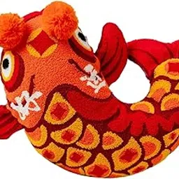 Chinese New Year Fish Throw Pillow Back Cushion for Chair Office Living Room-picture-19