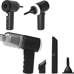 2-in-1 Car Vacuum Cleaner - 120W High-Power Handheld Wireless with Dust Collection/Lighting, Home and Car Dual-Use, Portable USB Rechargeable, Black-picture-26