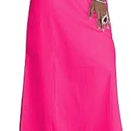 kbnbj Women's Cotton Saree Petticoat - Plain Solid Inskirt, Indian Style, Ready-to-Wear, Free Size-picture-35