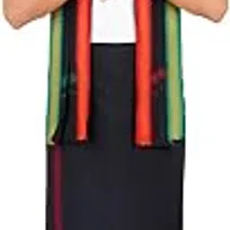 Men’s 2.00 Mtr Dhoti with Angavastram Set – Traditional Indian Cotton Blend Dhoti for Weddings, Pooja, Festivals & Spiritual Occasions – Elegant Small Mayilkan Border Design-image-72