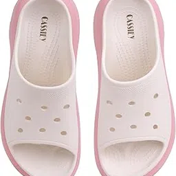 cassiey Women's EVA Lightweight Heeled Casual Open Toe Sandals-picture-52