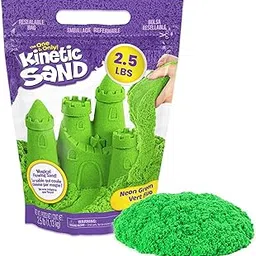 TONOMO 1.1 kg Green Play Sand, Moldable Sensory Toys for Kids, Resealable Bag, Ages-SDFVC-picture-21