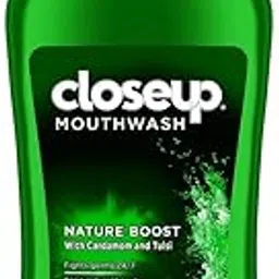 Closeup Anti Germ Mouthwash, Nature Boost with Cardamom & Tulsi, Fights Germs 24/7 for Fresh Confidence, Gentle on Teeth & Gums, Alcohol Free, 500 ml-picture-13