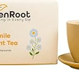 Zenroot Chamomile Rose Mint Tea | Calming relaxing floral blend | Aromatic soothing tisane | Rich in chamomile, rose petals, mint | Ideal for stress relief & sleep | 20 Pyramid Tea Bags-picture-29