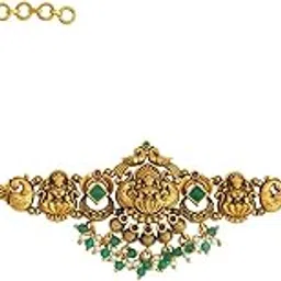 Fashion Jewellery Ruby Gold Polished Copper Antique Belt with Adjustable Chain, Best for Festive Season & Special Occasion - 440673-image-84