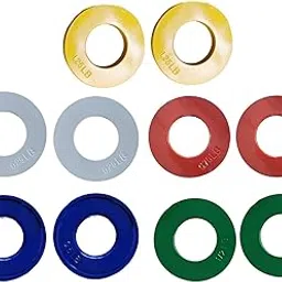 MERISHOPP 2 Pieces Fractional Weight Plates Color Coded for Strength Training Portable White 0.25LB | Sports Equipment | Outdoor Sports Gear | Exercise Gear-image-73