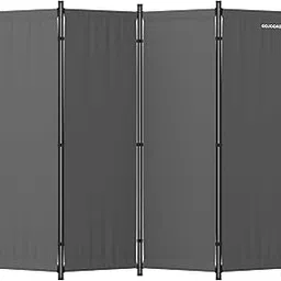 GOJOOASIS 4 Panel Room Divider Folding Privacy Screen Home Office Dorm Decor (Grey)-picture-13