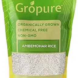 GroPure Organic: From Soil to Soul - Ambemohar Rice - 900g I Hand Pounded I Native Maharashtra Rice I Ambemore I Amboli I Chemical & Pesticide Free I Best Organic RICE-picture-21