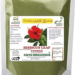 DIETS ORGANICS Hibiscus leaf powder | Sembaruthi powder for hair care-25G pack of 1-picture-18