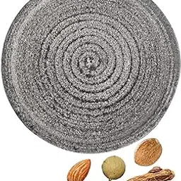 3V PRODUCTS Turmeric Haldi Grinding Mortar Stone | Rubbing Stone | Sandalwood Rubbing | Medicine Grinding stone for Baby | Ora Marundhu Kallu (Size -10 x 10 x 2cm)-picture-29