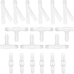 AUCELI Car Windshield Washer Hose Connector Kit, 18PCS 3 Way Type Vehicle Windscreen Water Pipe Adapter, Automotive Wind Screen Wiper Jet Fluid Hose Fitting Splitter, Universal Fit (White)-image-37