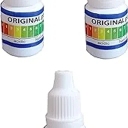 AQUALIQUID RO (Pack Of 3) PH Drop for PH Testing and Alkaline level, for pH Water Testing with pH Color Chart, pH Test Kit, Litmus liquid (3Pcs Bottle) image 1