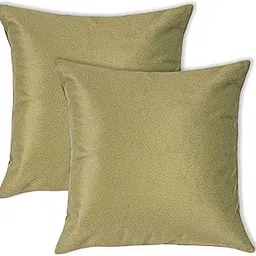 Cushion Covers Set of 2 | 15x15 Inch–38x38 cm | Color—Lush Green Cushion Cover | Decorative Easy Clean Throw Pillow Covers for Sofa & Bed Cushions, Hidden Zipper, Water-Resistant-image-40