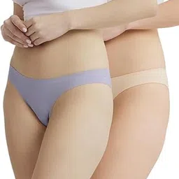 B’There Women’s Seamless Invisible Bikini Briefs | No Show Panties with Medium Coverage | Premium, Soft, Lightweight & Breathable Underwear for Everyday Comfort_Pack of 2-image-12