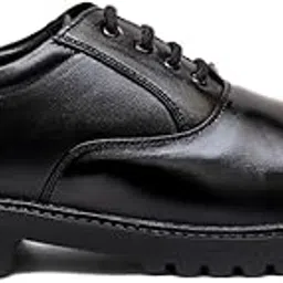 dugu � Women's Black Genuine Leather Oxford Shoes 6-picture-14