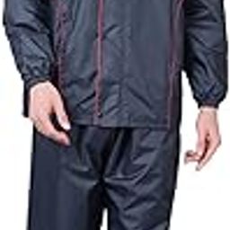 dollar Men PVC Full Sleeve Solid Reversible Sporty Raincoat Set With Adjustable Hood and Pocket-picture-16