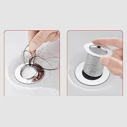 SAZ DEKOR® Floor Drain Filter Stainless Steel Anti Clogging Bathtub Mesh Basket Filter Fit 34mm-53mm |Home Items for Living Room, Home & Garden, Home Product, Flower Planters for Home-office-Lawns|-picture-11