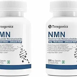 Trexgenics NICOTINAMIDE-MONONUCLEOTIDE(NMN) 250 NAD + Booster Energy, Muscle Endurance, Cardiovascular Health VEGAN & NON-GMO (30x2=60 Veg Capsules)-picture-31