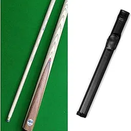 LGB Professional Pool Cue Stick with Leather Hard Case, 57-Inch Length, 9mm Tip, Half Joint (Black, Bridge)-picture-10