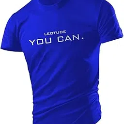 leotude Dri-Fit Men Crew Neck Active Wear T-Shirt Material Polyester-picture-26