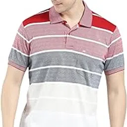 monte carlo Men's Regular Fit Striped Polo T-Shirt | Half Sleeve | Collared Neck | Casual Wear T Shirt for Men's-picture-37