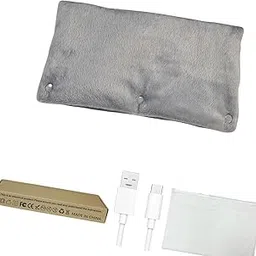 HEAVENGLOW Hand Warmer Electric Soft Plush Electric Heating Pad for Golf Travel Gray-Sporting Goods-Winter Sports-Accessories-Hand & Foot Warmers-1 Hand Warmer-picture-21