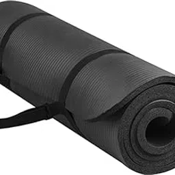 Raxon Innovation Yoga Mat for Women and Men with Carry Strap EVA Material Extra Thick Exercise Mat for Workout Yoga Fitness Pilates and Meditation. (4MM) (Size:183Cm* 61Cm*0.4Cm) (Pack of 1) (Black)-picture-16