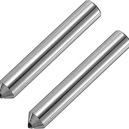 uxcell 2pcs Diamond Dressers, 8mm x 50mm (5/16" x 2") Single Tapered Point Grinding Wheel Round Pen Welded Diamond Dressing Tools, Silver Tone-image-11