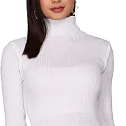 youthquake Solid Full Sleeves Highneck Sweater for Womens/Casual Pullover/Womens Turtle Neck/Highneck T-Shirt-picture-52