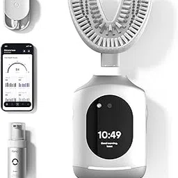 Feno Smartbrush Electric Toothbrush for Adults – AI-Powered Oscillating Toothbrush with App and Personalized Mouthpiece, 20-Second Deep Clean, Rechargeable, Includes 1 Bottle of Feno Foam Toothpaste-picture-23