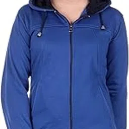 goodluck Women Sweatshirt with Hoodies, Fleece Material Full Sleeves,(Pack of 1)-picture-40