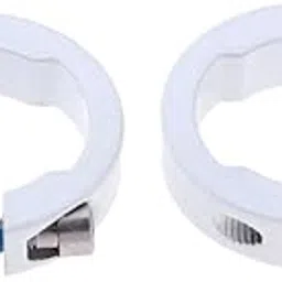 THE STYLE SUTRA®2pcs Alloy Bike Handlebar Grip Lock Ring End Locking Ring White 8mm-image-95