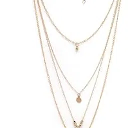 Stylish Multilayer Gold Plated Chain Pendant Necklace for Women & Girls |Birthday Gift for Girls And Women Anniversary Gift for Wife| Gifts Collection|N106623-image-38